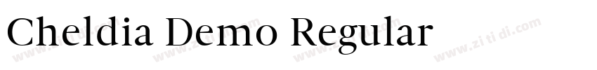 Cheldia Demo Regular字体转换 Cheldia Demo Regular字体转换